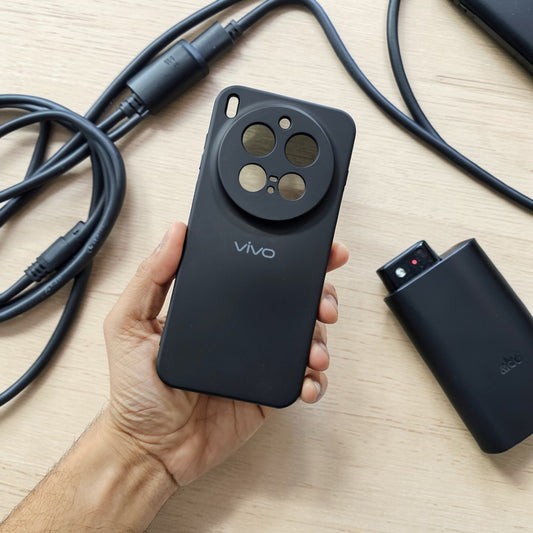 Vivo X300 Pro 5g Premium Soft Silicone Back Case Cover - Black