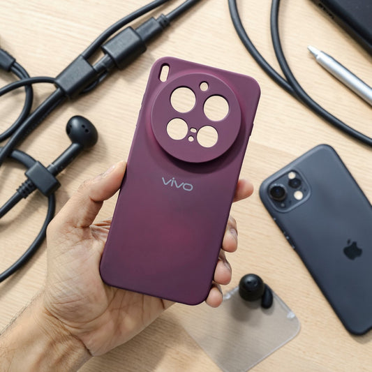 Vivo X300 Pro 5g Premium Soft Silicone Back Case Cover - Wine Red