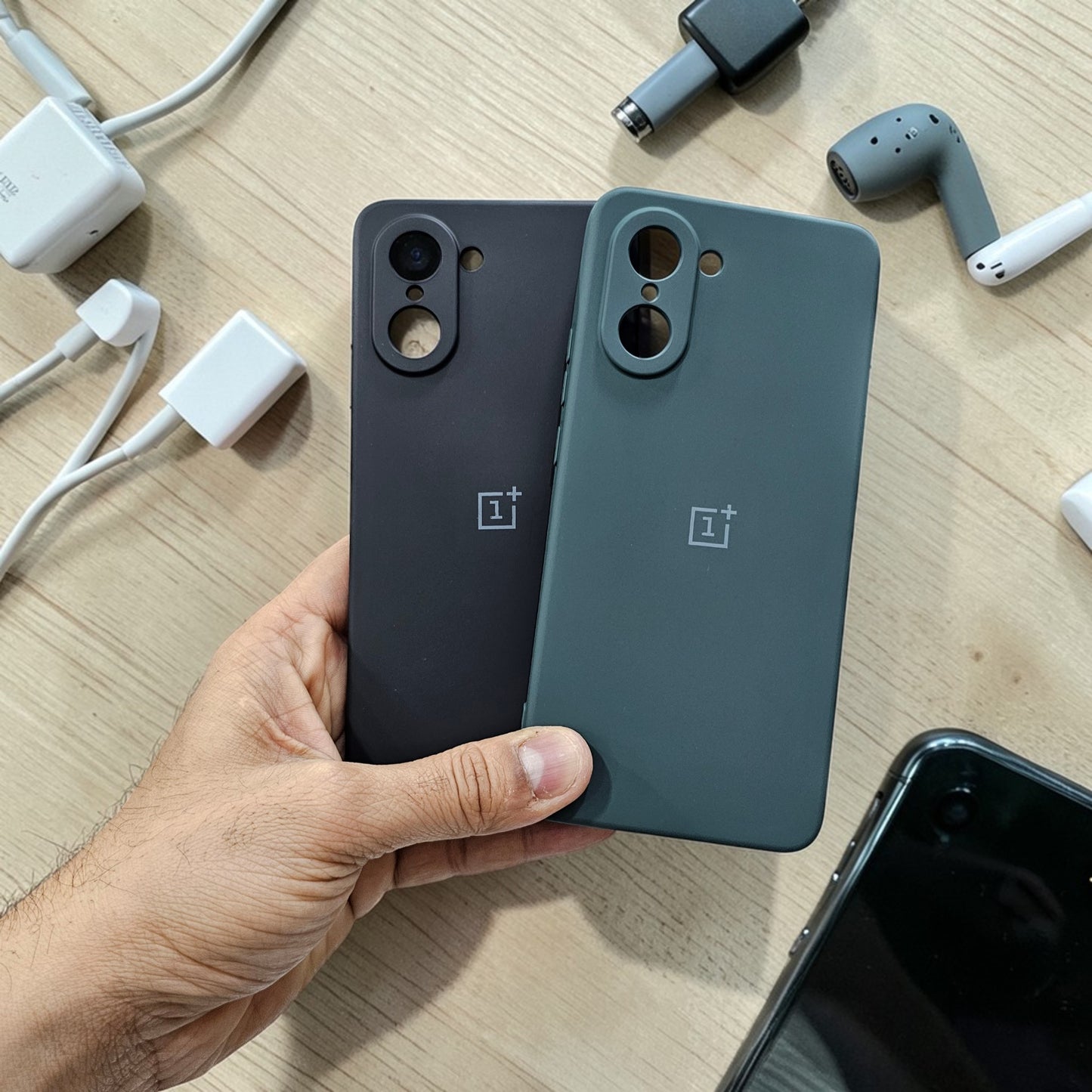 (Pack Of 2)OnePlus Nord Ce 5 5g Premium Soft Silicone Back Case Cover - Combo 1