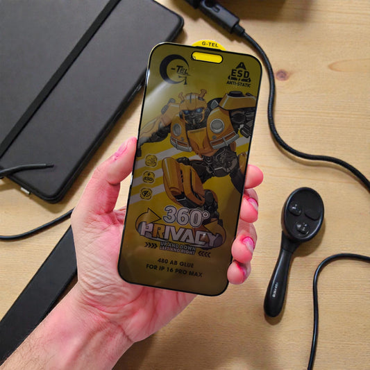 Apple iPhone 16 Pro Max 5g Anti-Spy 360 Privacy Tempered Glass