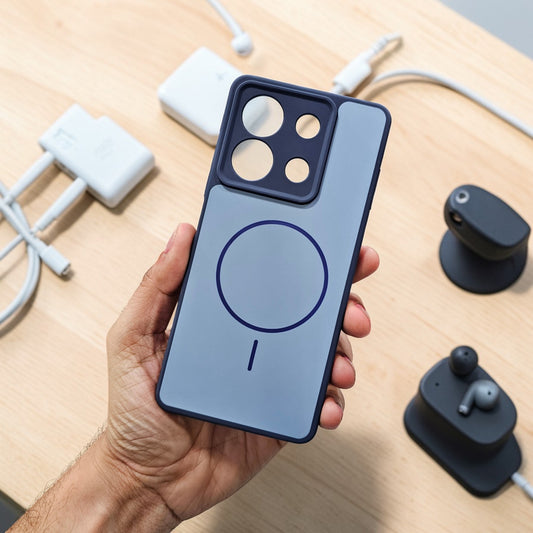 Redmi Note 13 5g Premium Magsafe Printed New Candy Color Back Case - Blue