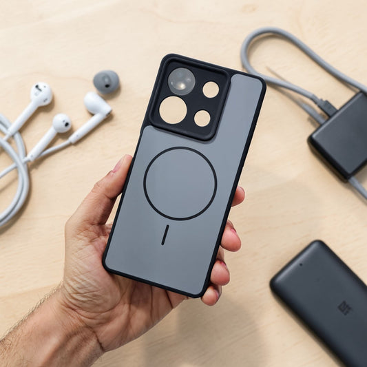 Redmi Note 13 5g Premium Magsafe Printed New Candy Color Back Case - Black