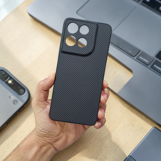 Motorola Moto G67 Power 5g Premium Carbon Fiber Back Case Cover - Black