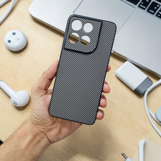 Motorola Moto G67 Power 5g Premium Carbon Fiber Back Case Cover - Grey