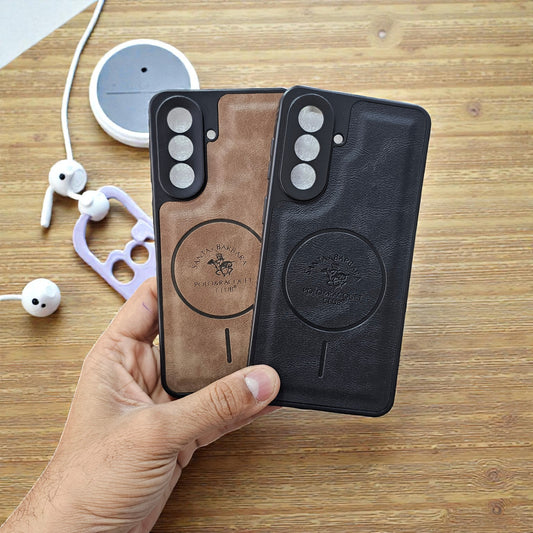 (Pack of 2)Samsung A57 5g Soft Polo MagSafe Design Slim Back Case - Combo 3