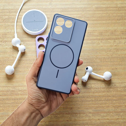 Vivo T2 Pro 5g Premium Magsafe Printed Candy Color Back Case - Blue