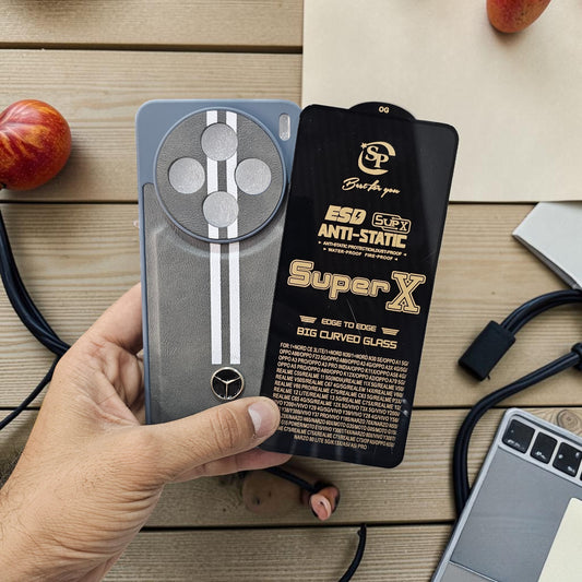 (Free Tempered)Oppo F31 Pro 5g Premium Car Logo Leather Back Case Pouch - pattern 5