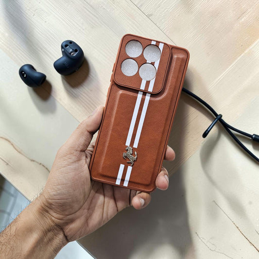 Motorola Moto Edge 70 Fusion 5g Premium Car Logo Leather Back Case Pouch - pattern 2