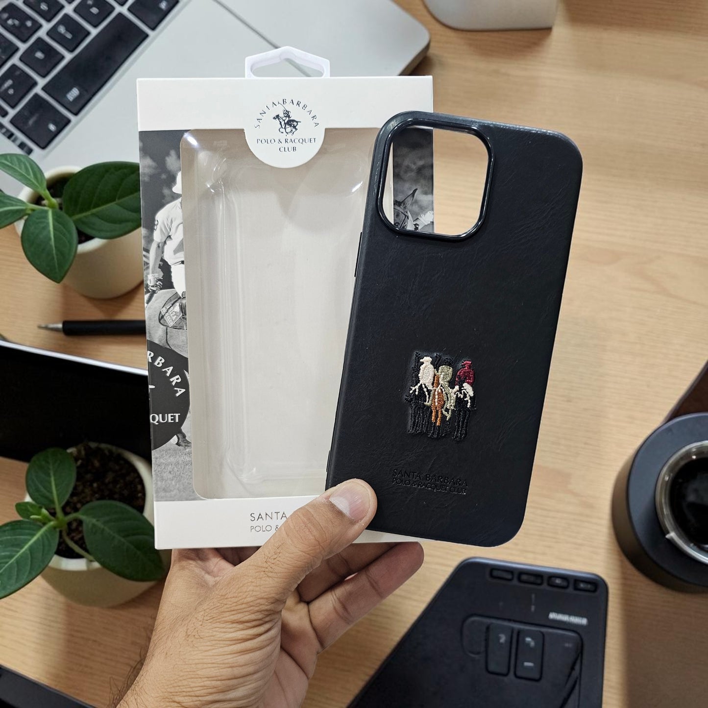 Apple iPhone 15 pro Max Premium Us Polo Santa Barbara Justin Seris - Black