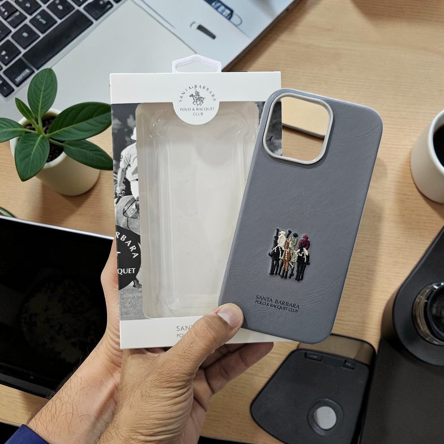 Apple iPhone 15 pro Max Premium Us Polo Santa Barbara Justin Seris - Grey