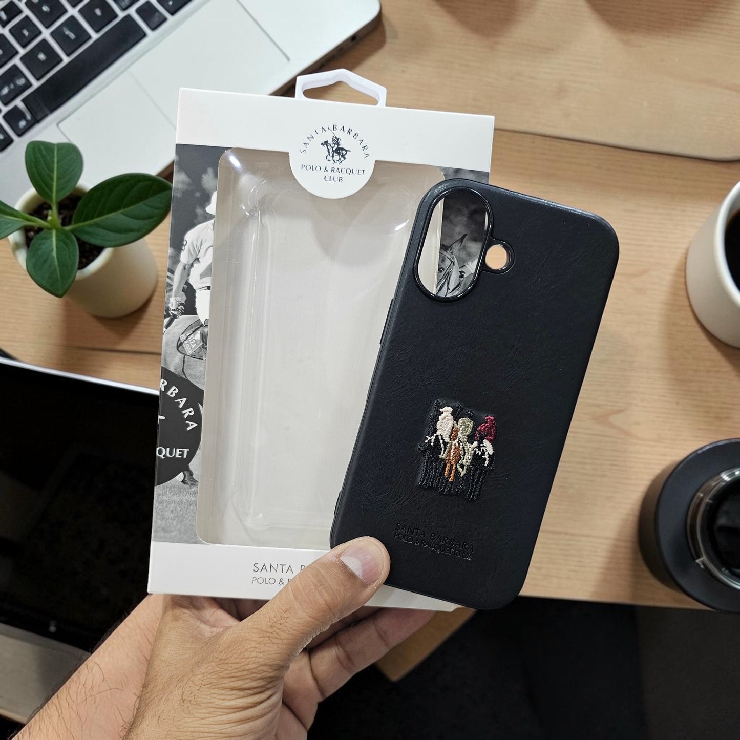 Apple iPhone 16 Premium Us Polo Santa Barbara Justin Seris - Black
