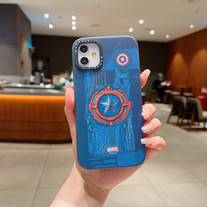 Apple iPhone 12/12 Pro Premium Captain America IMD Printed Back Case - Captain America
