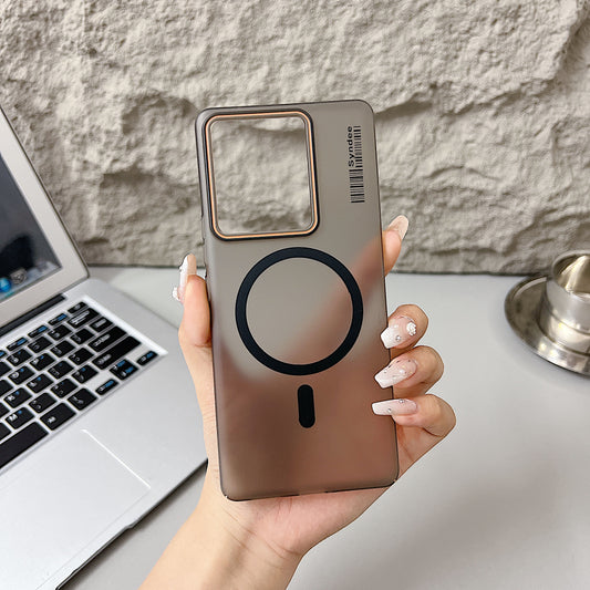 Vivo Y200 Pro 5G Premium Magnetic Frosted Ultra Slim Back Case - Black