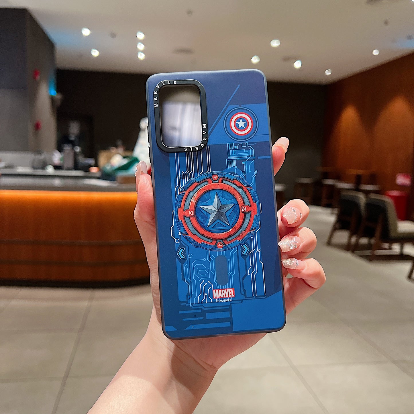 Motorola Moto G85 5G Premium Captain America IMD Printed Back Case -  Captain America