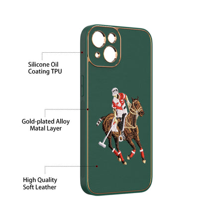 Apple iPhone 13 Premium Embroidery Leather case - Pattern 7