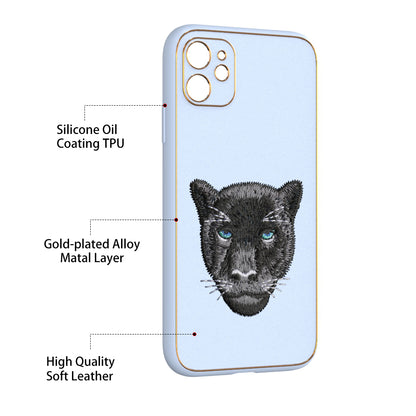 Apple iPhone 11 Premium Embroidery Leather case - Pattern 9