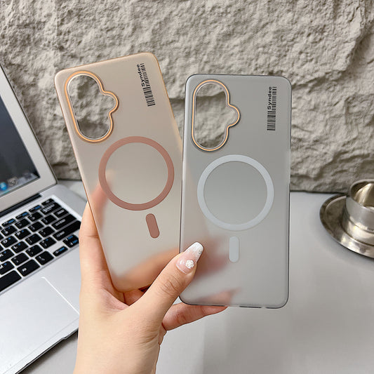 OnePlus Nord CE 3 Lite 5G Premium Magnetic Frosted Ultra Slim Back Case - Desert Gold