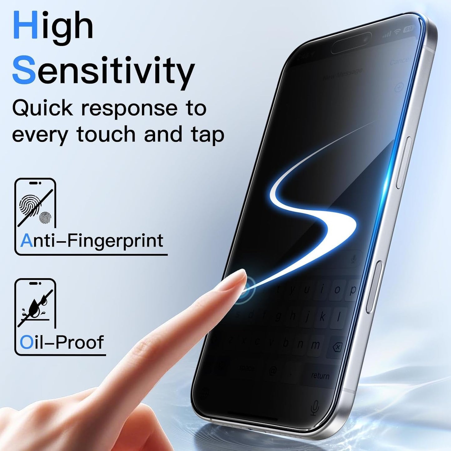 Apple iPhone 16 5g Anti-Spy 360 Privacy Tempered Glass