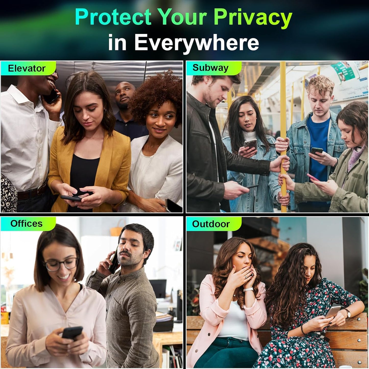 Apple iPhone 16 5g Anti-Spy 360 Privacy Tempered Glass
