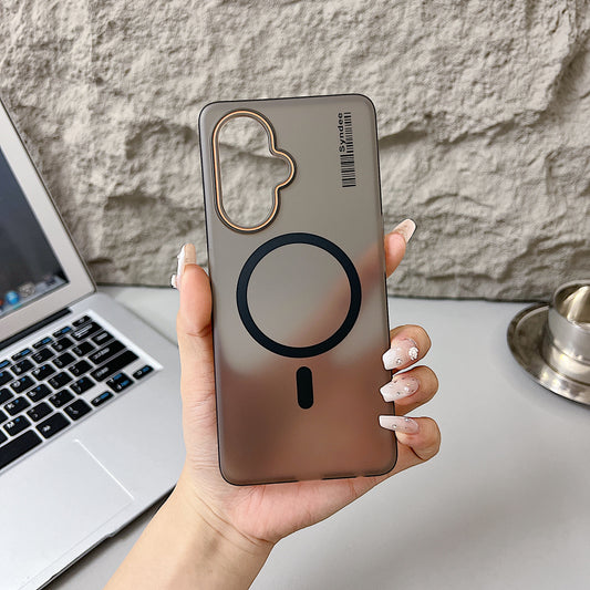 OnePlus Nord CE 3 Lite 5G Premium Magnetic Frosted Ultra Slim Back Case - Black
