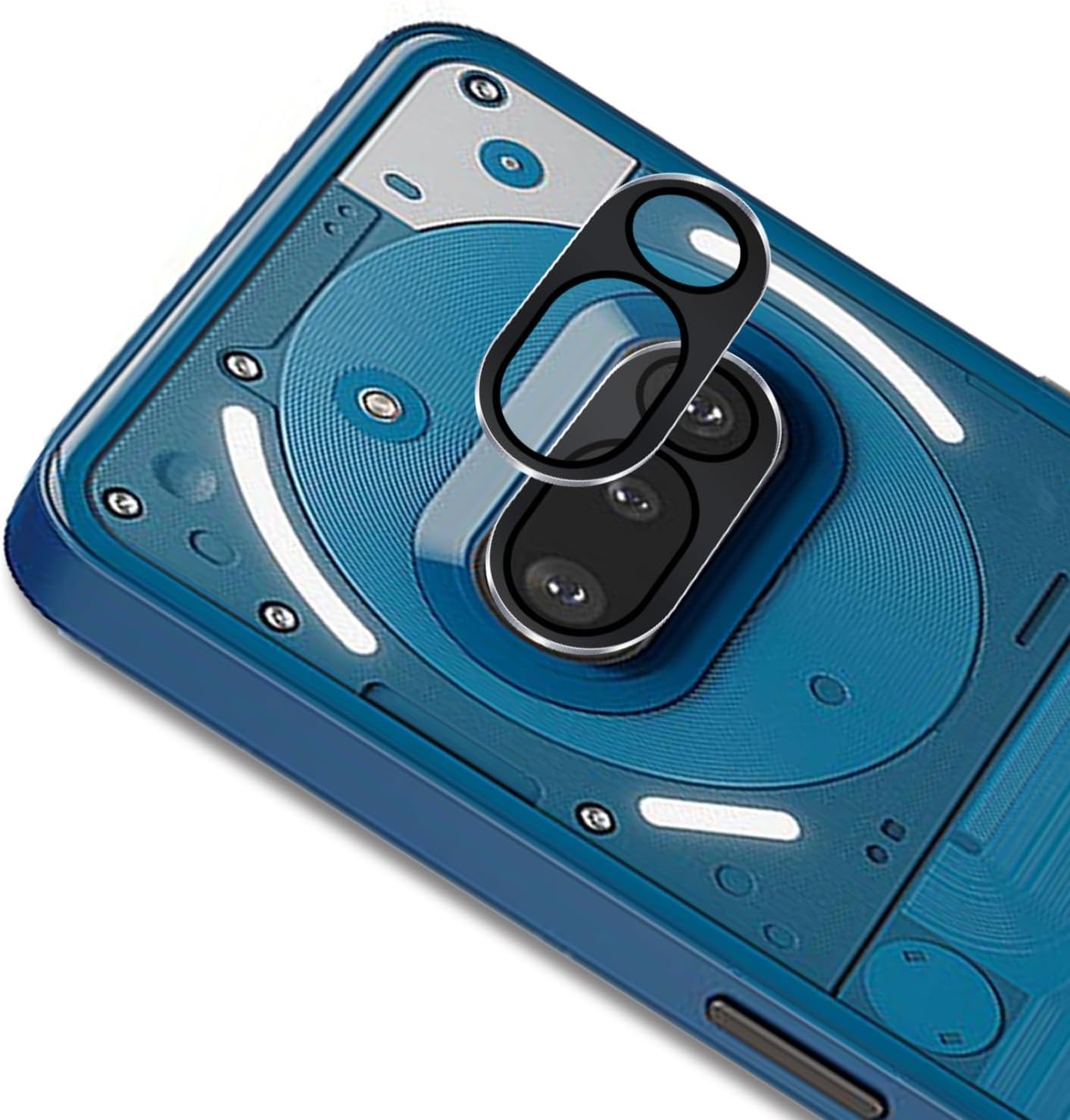 Nothing Phone 3A 5g Camera Lens Protector with Aluminum Alloy Rings