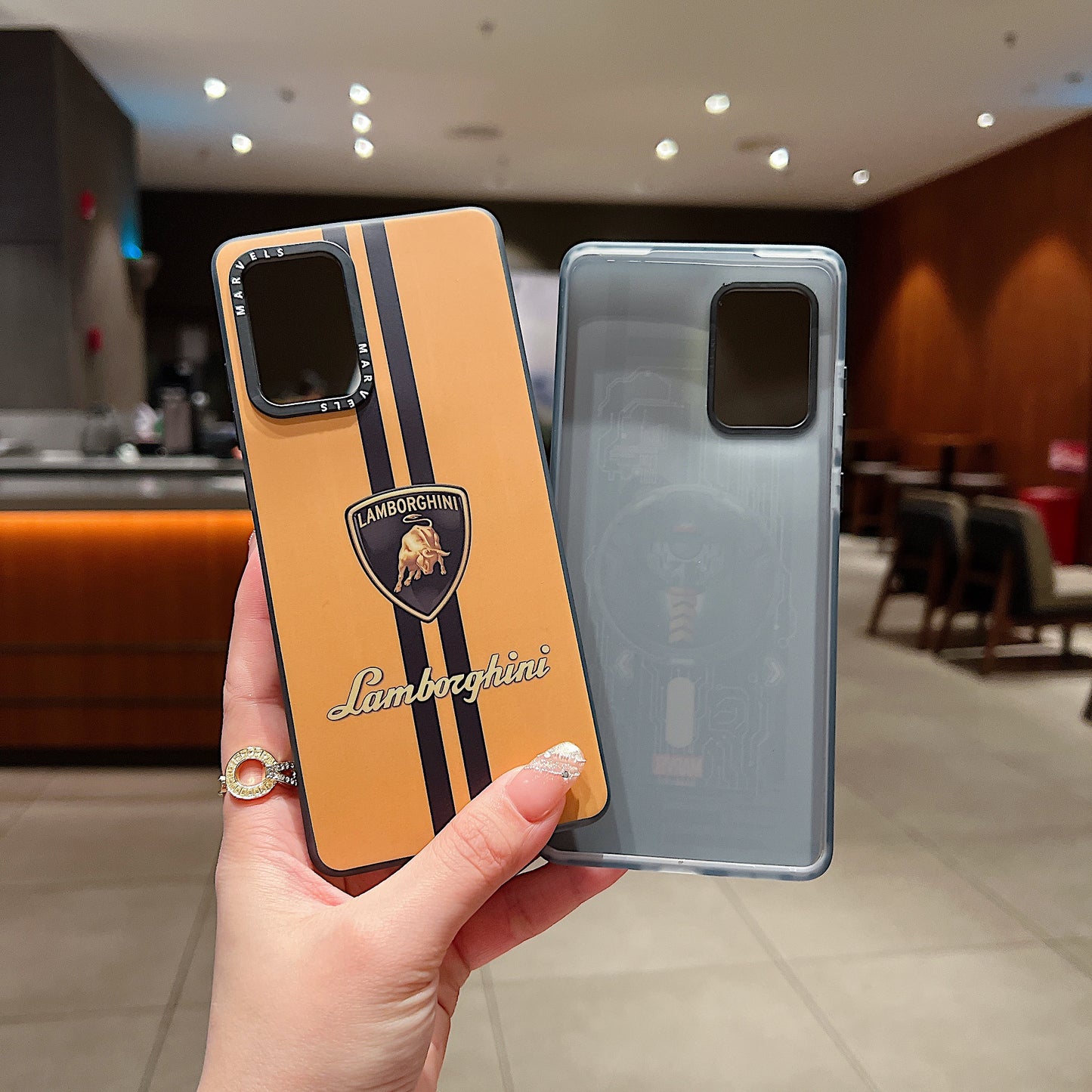 Motorola Moto G85 5G Premium Lamborghini IMD Printed Back Case - Lamborghini