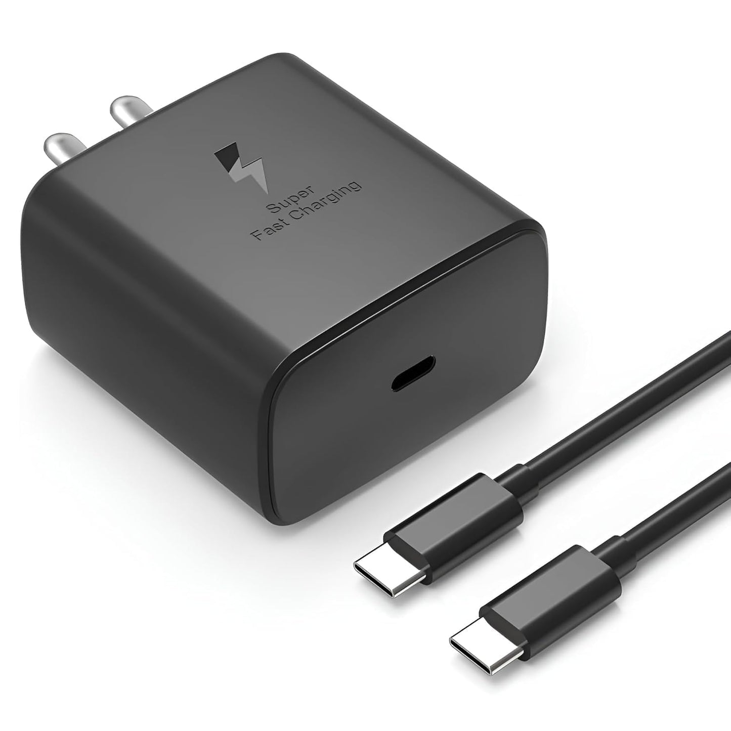 45W Super Fast USB C Charger With Cable For Samsung S series,M series,A series