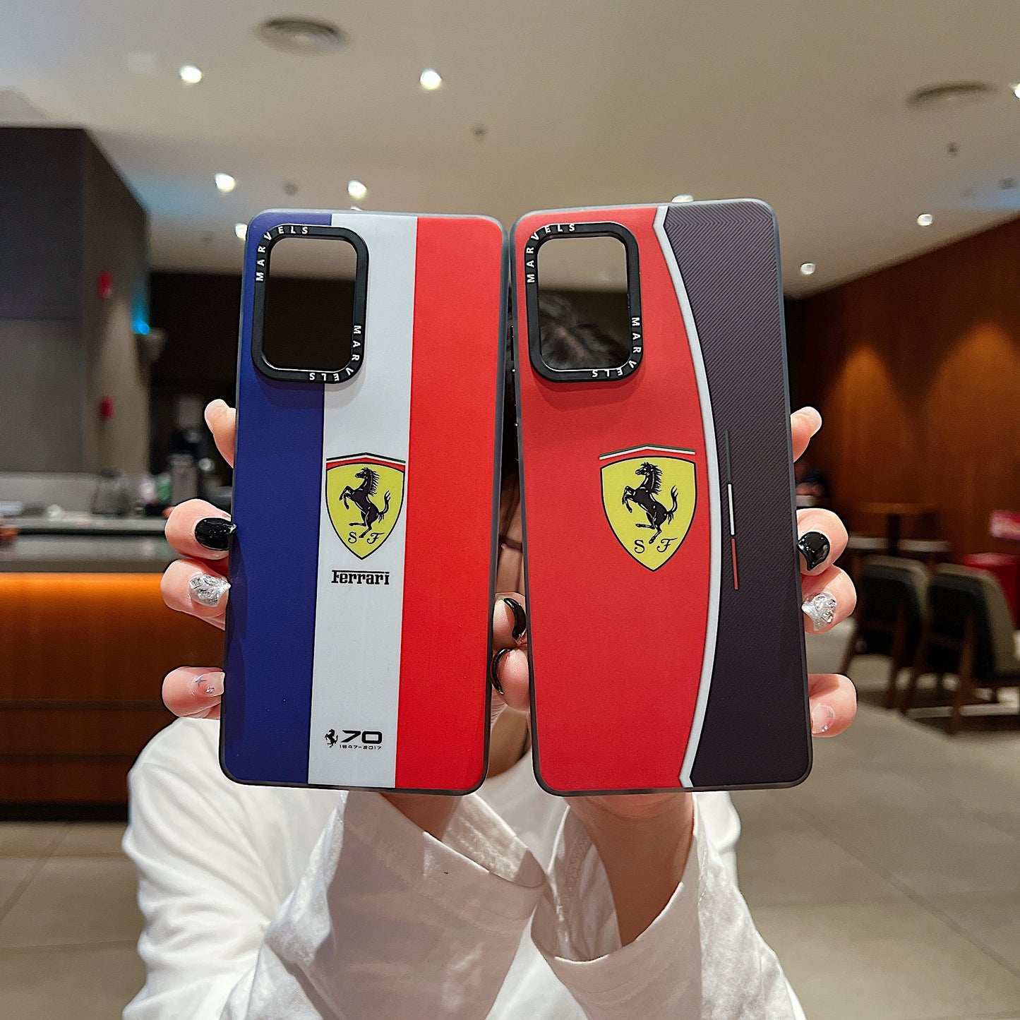 Motorola Moto G85 5G Premium Ferrari IMD Printed Back Case -Ferrari 1