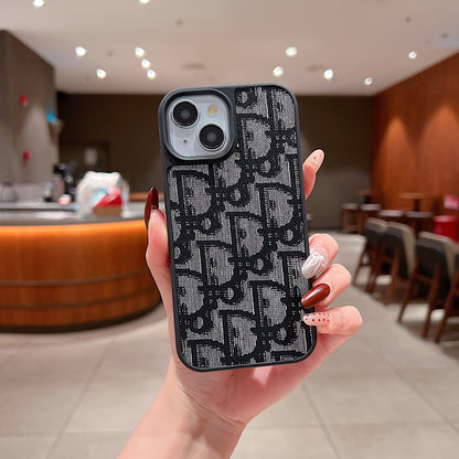 Apple iPhone Luxury Branded Leather Designer Case - DIOR