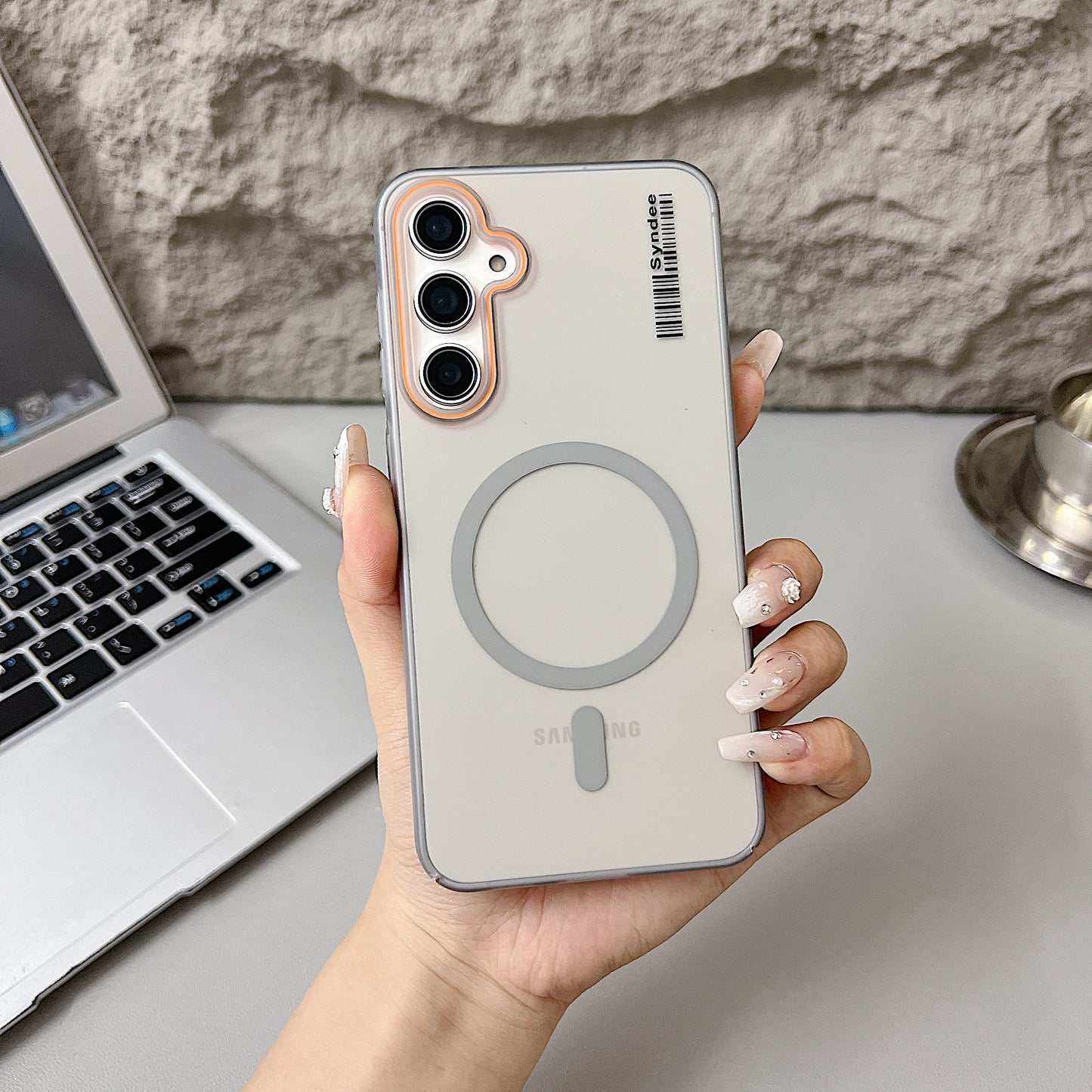Samsung A16 5G Premium Magnetic Frosted Ultra Slim Back Case - Grey