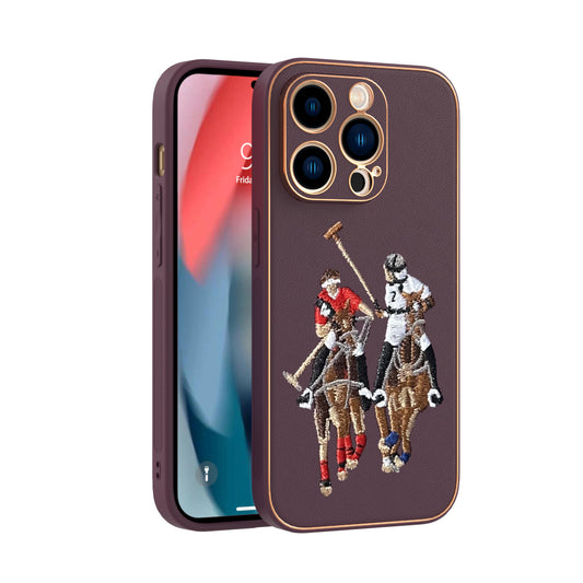 Apple iPhone 14 Pro Premium Embroidery Leather case - Pattern 4