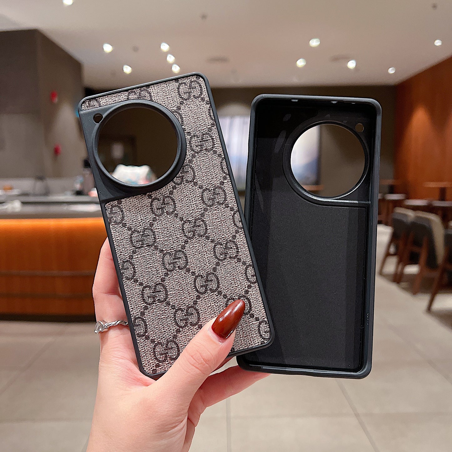 OnePlus 12r 5g Luxury Branded Leather Designer Case- Gucci