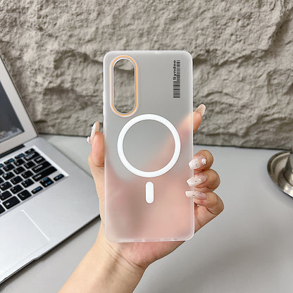 OnePlus Nord 5 5G Premium Magnetic Frosted Ultra Slim Back Case - Frosted White
