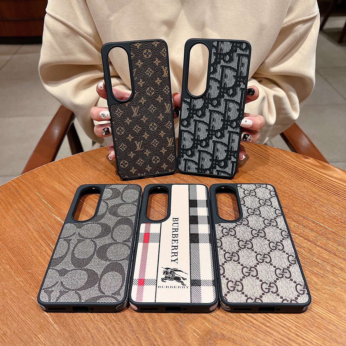 OnePlus Nord CE 4 5g Luxury Branded Leather Designer Case - Burberry