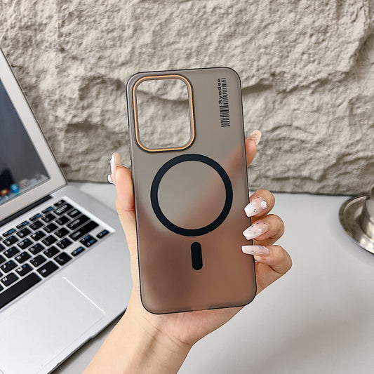 Oppo Reno 14 Pro 5G Premium Magnetic Frosted Ultra Slim Back Case - Frosted Black