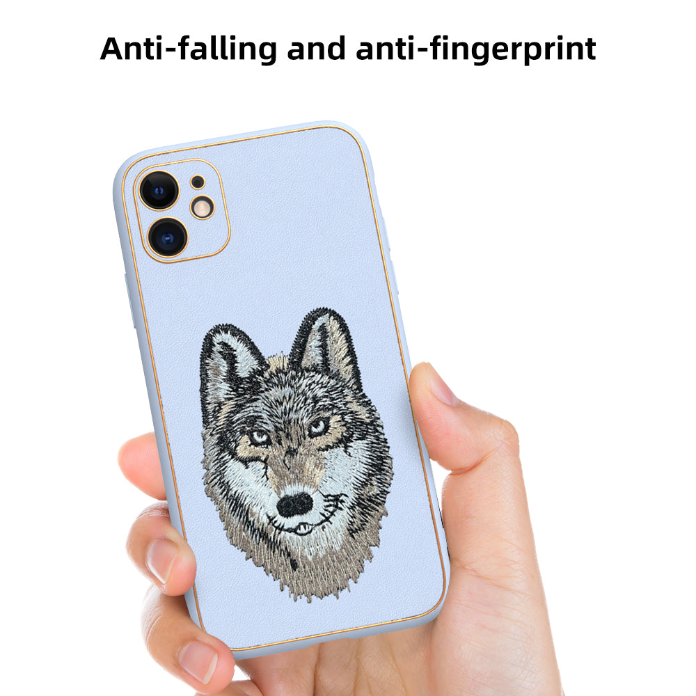 Apple iPhone 11 Premium Embroidery Leather case - Pattern 12