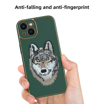 Apple iPhone 13 Premium Embroidery Leather case - Pattern 6