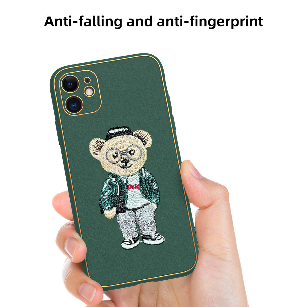 Apple iPhone 11 Premium Embroidery Leather case - Pattern 5