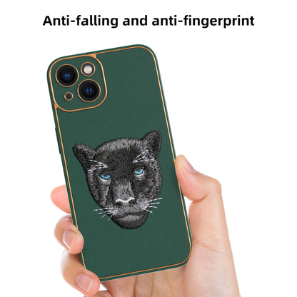 Apple iPhone 13 Premium Embroidery Leather case - Pattern 8