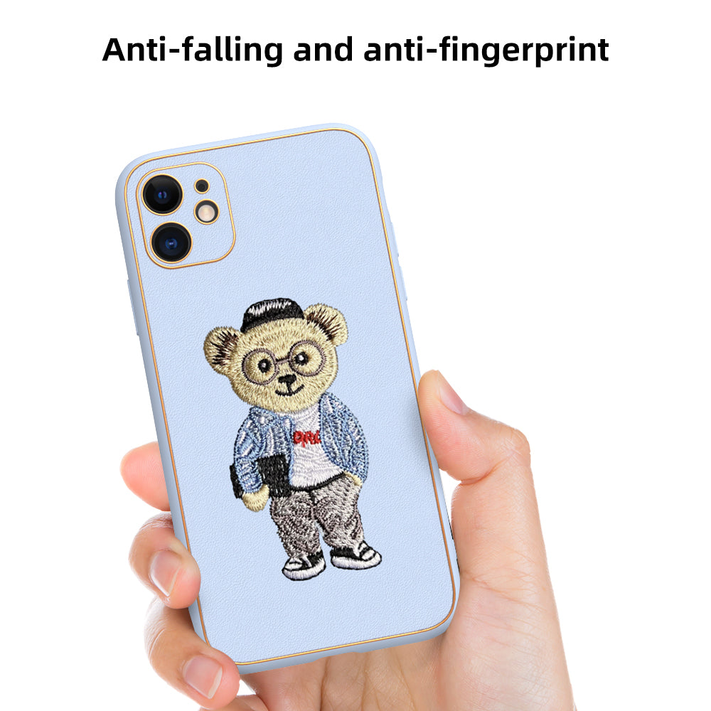 Apple iPhone 11 Premium Embroidery Leather case - Pattern 11