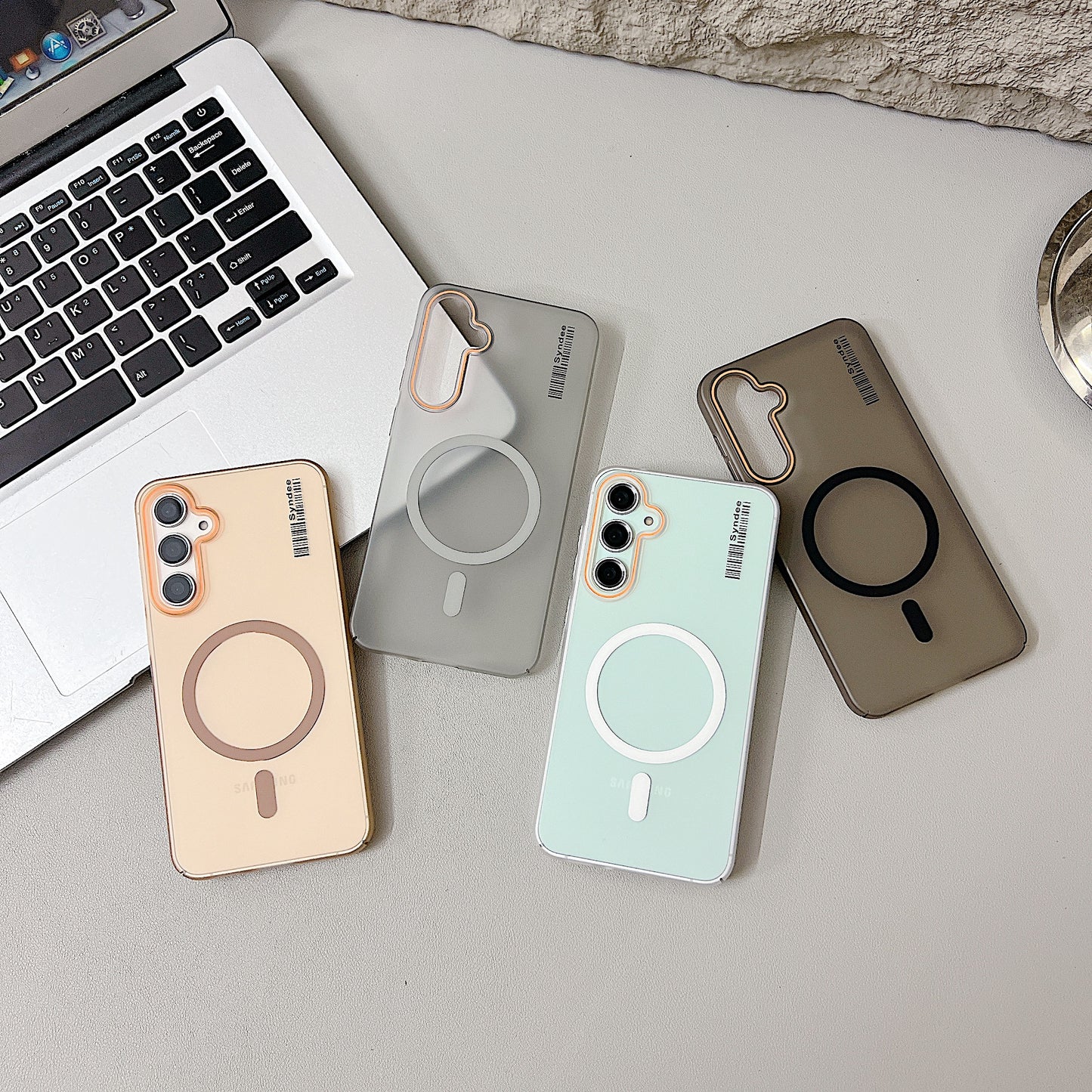 Samsung S24 5G Premium Magnetic Frosted Ultra Slim Back Case - Grey