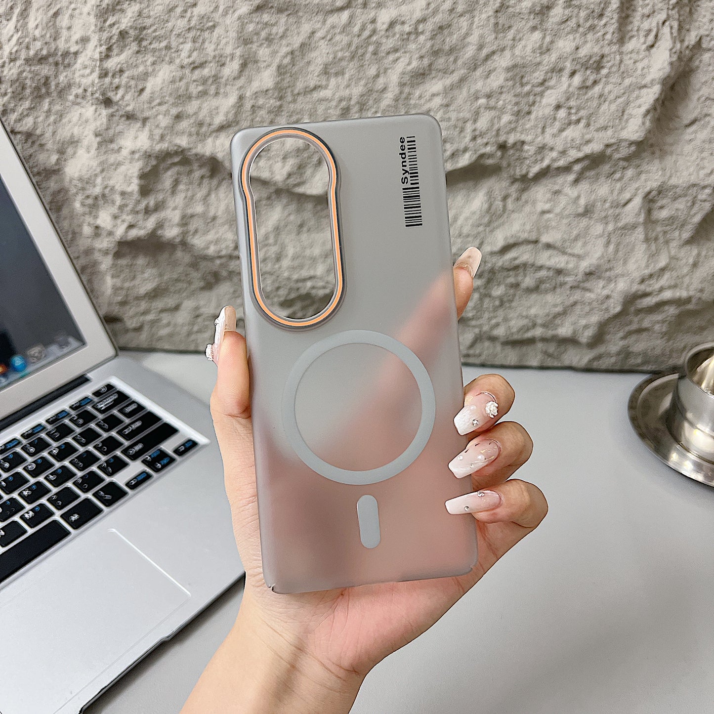 Vivo T4 Ultra 5G Premium Magnetic Frosted Ultra Slim Back Case - Grey