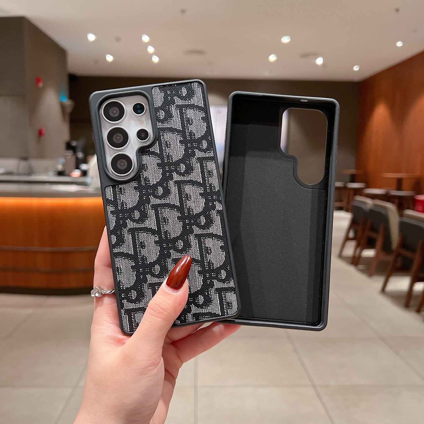 Samsung Ultra Luxury Branded Leather Designer Case - Dior
