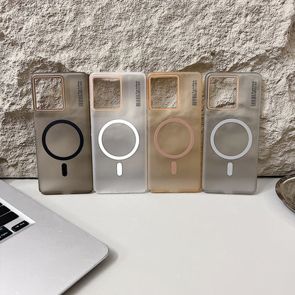 Motorola Moto Edge 60 Pro 5G Premium Magnetic Frosted Ultra Slim Back Case - Frosted white