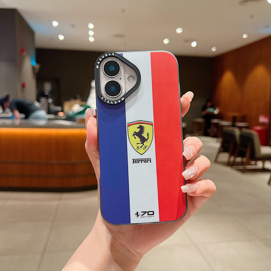 Apple iPhone 16 Series Premium Ferrari IMD Printed Back Case - Ferrari 1