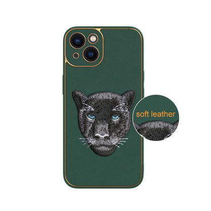 Apple iPhone 13 Premium Embroidery Leather case - Pattern 8