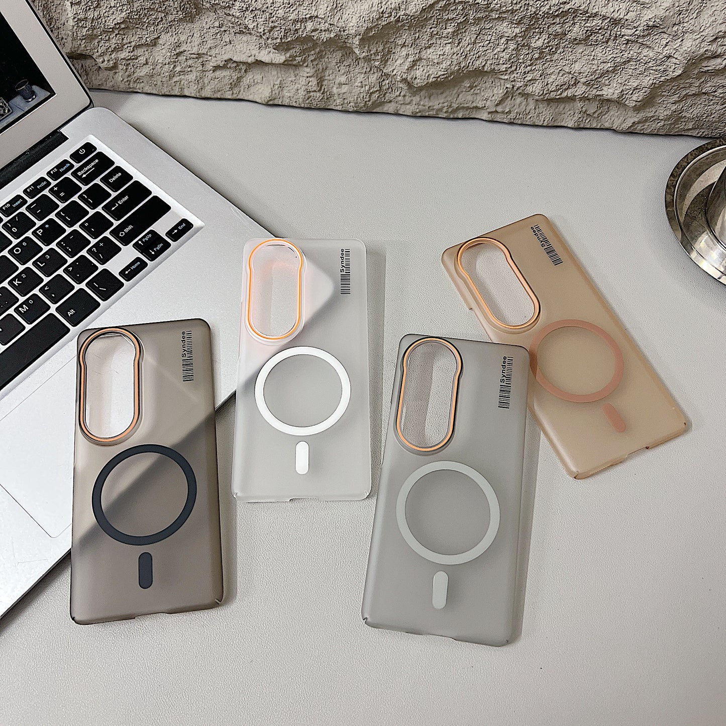 Vivo T4 Ultra 5G Premium Magnetic Frosted Ultra Slim Back Case - Desert Gold
