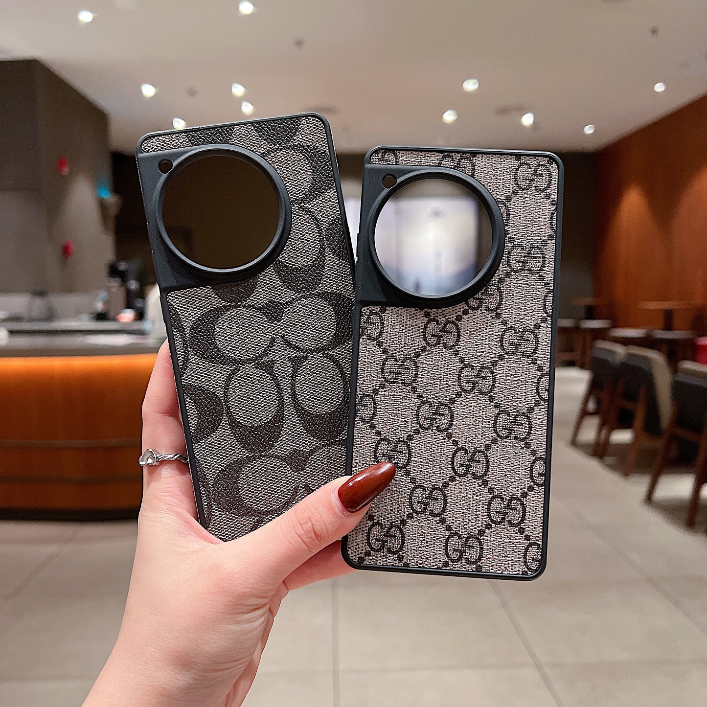 OnePlus 12r 5g Luxury Branded Leather Designer Case - Coach