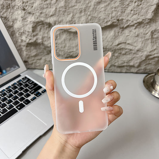 Oppo Reno 13 Pro 5G Premium Magnetic Frosted Ultra Slim Back Case - White