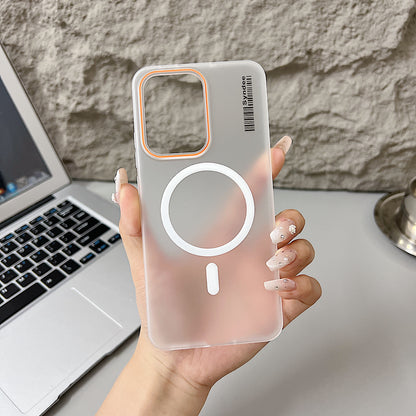 Oppo Reno 13 5G Premium Magnetic Frosted Ultra Slim Back Case - White